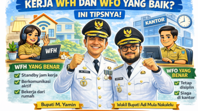 Bupati Barito Timur Terbitkan Surat Edaran WFH dan WFO Untuk ASN