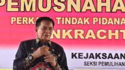 Hadiri Pemusnahan Barang Bukti, Ini Pesan Bupati Barito Timur