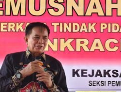 Hadiri Pemusnahan Barang Bukti, Ini Pesan Bupati Barito Timur