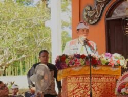 Hadiri Dharma Santi Nyepi 1948, Bupati Barito Timur M Yamin Hadiri Kecamatan Dusun Tengah