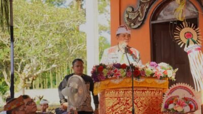 Hadiri Dharma Santi Nyepi 1948, Bupati Barito Timur M Yamin Hadiri Kecamatan Dusun Tengah